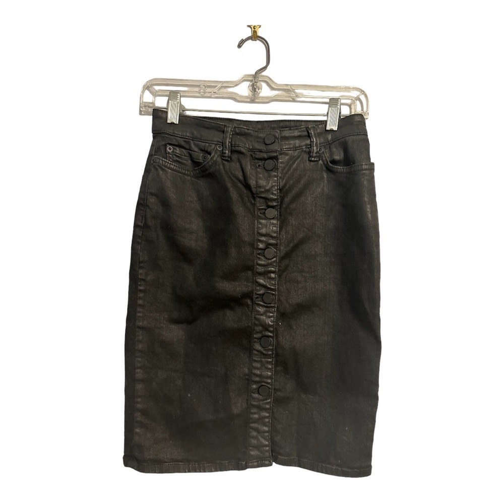 ALL SAINTS FRONT BUTTON PENCIL SKIRT
